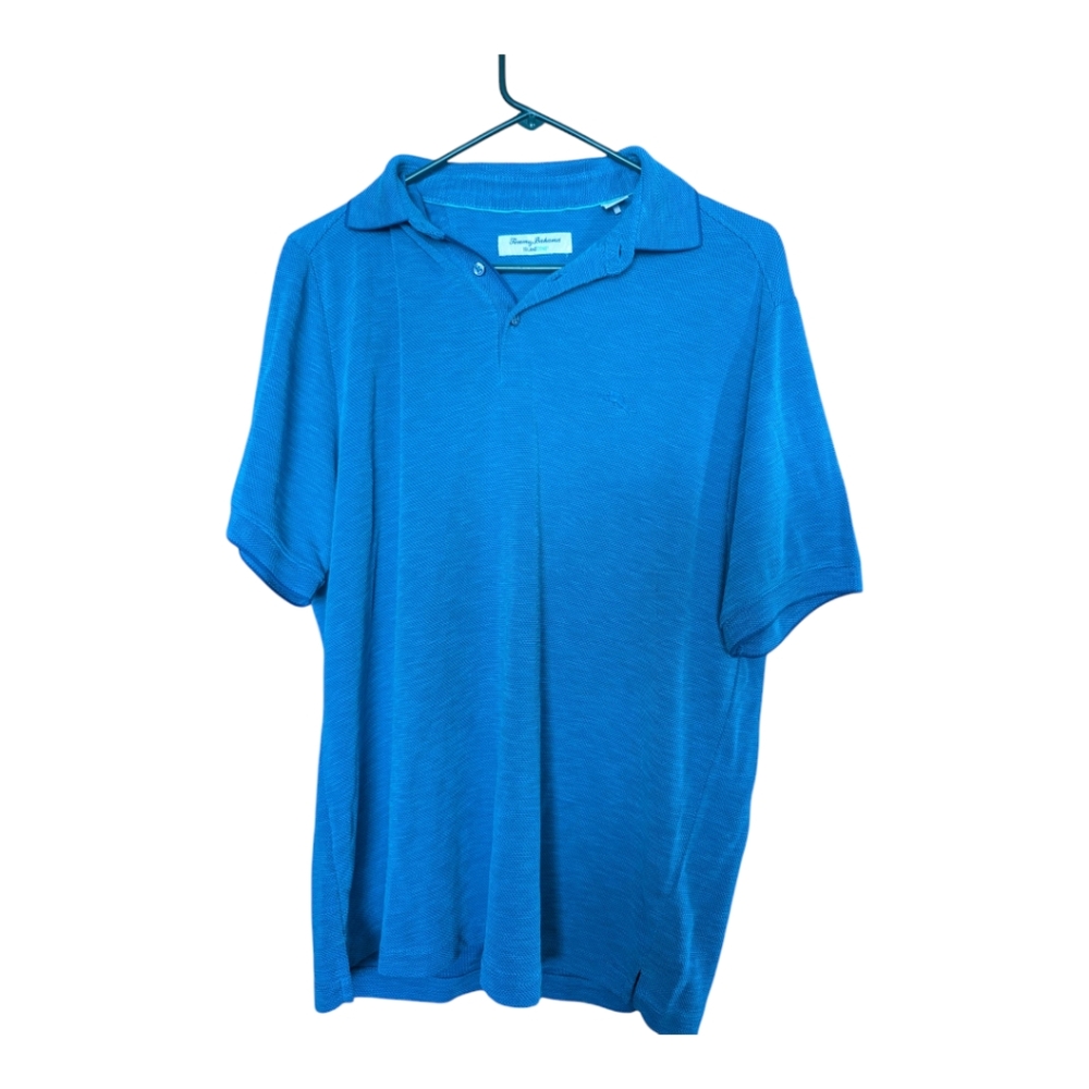 Tommy bahama Island Zone Mens Polo shirt, very nice! Size M Blue